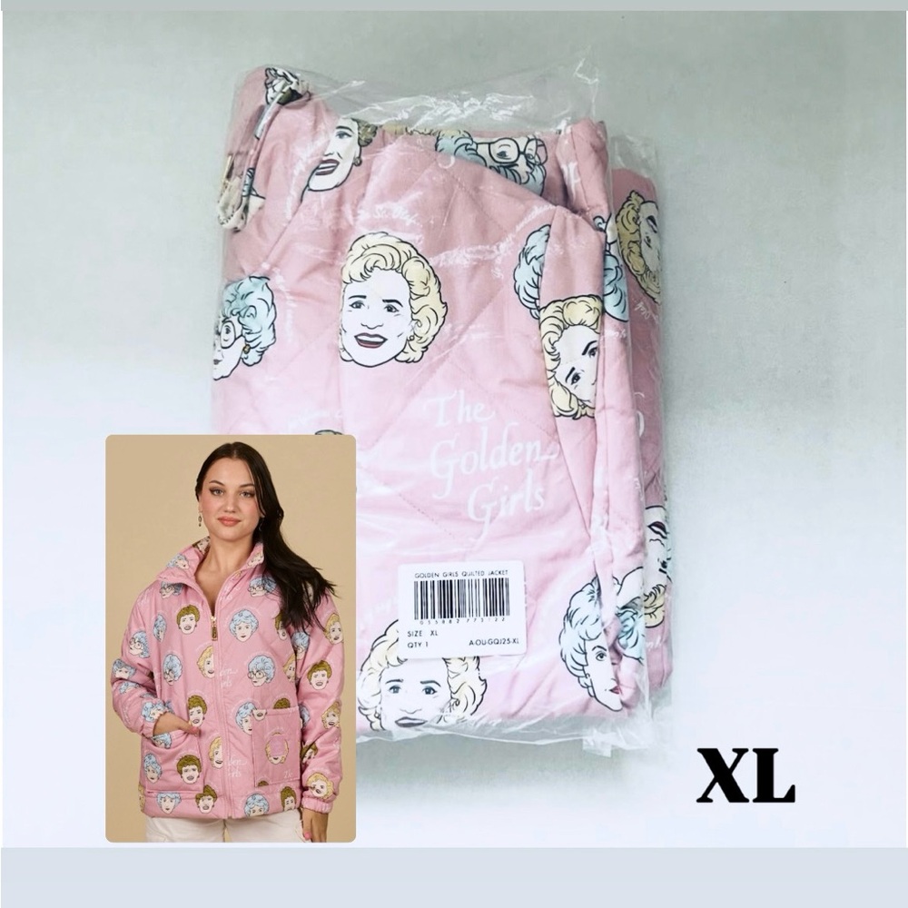 Cakeworthy X The Golden Girls Quilted Jacket Unisex Size XL